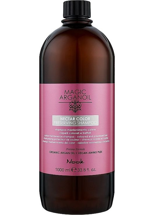 Шампунь для збереження кольору Magic Arganoil Nectar Color Preserving Shampoo 1000ml (1395149-21526629) Nook (368604024)