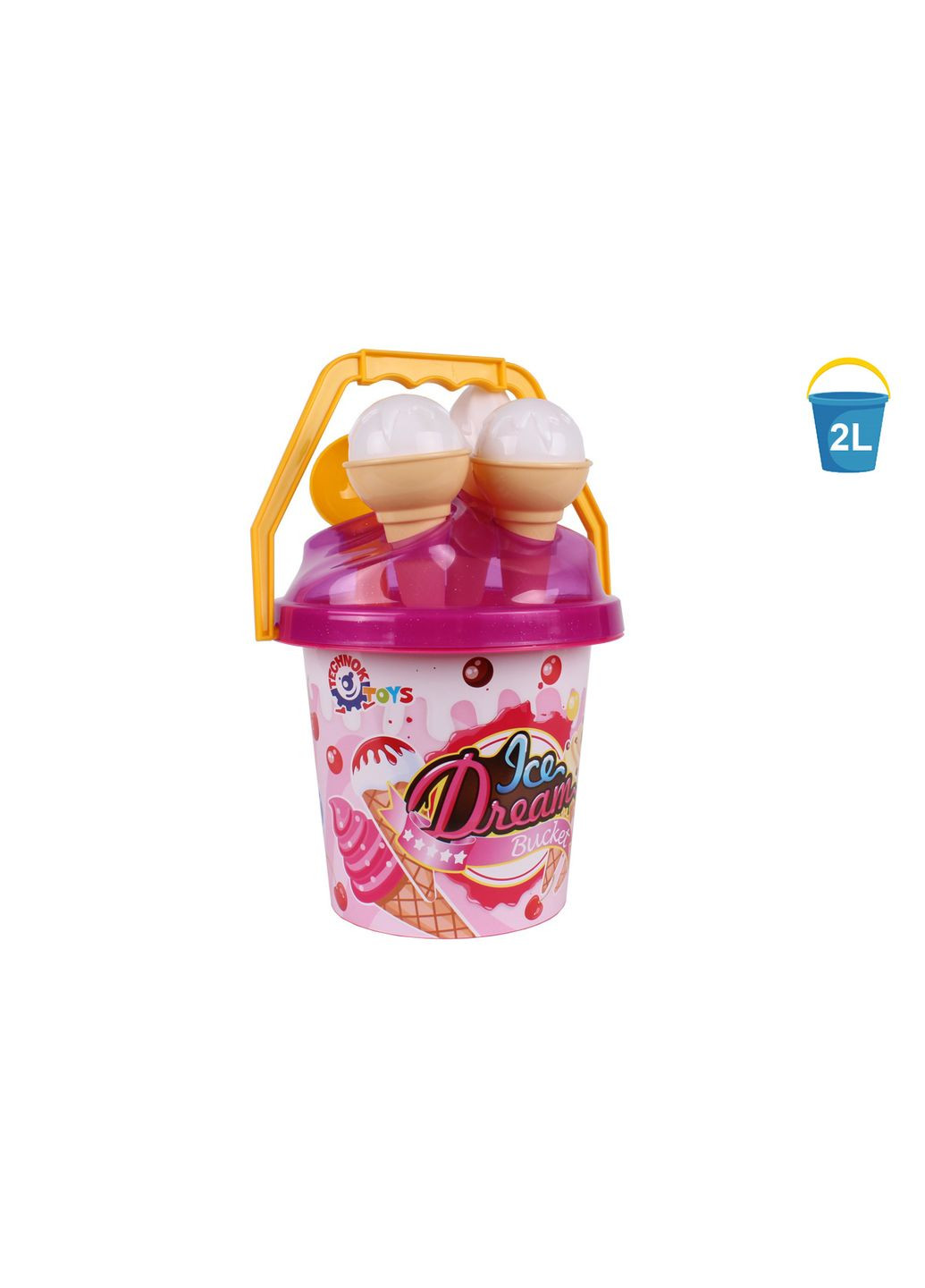 Набір для пісочниці Пасочки морозиво у відрі (TH5743) ТехноК (364115102)