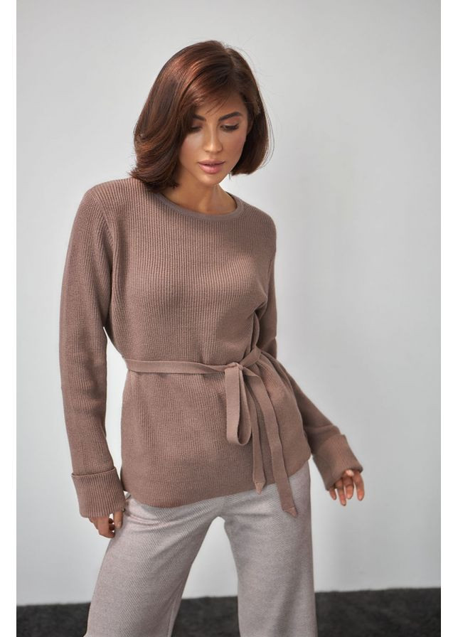 Бежевый джемпер 2433 сухая роза Triko Bakh