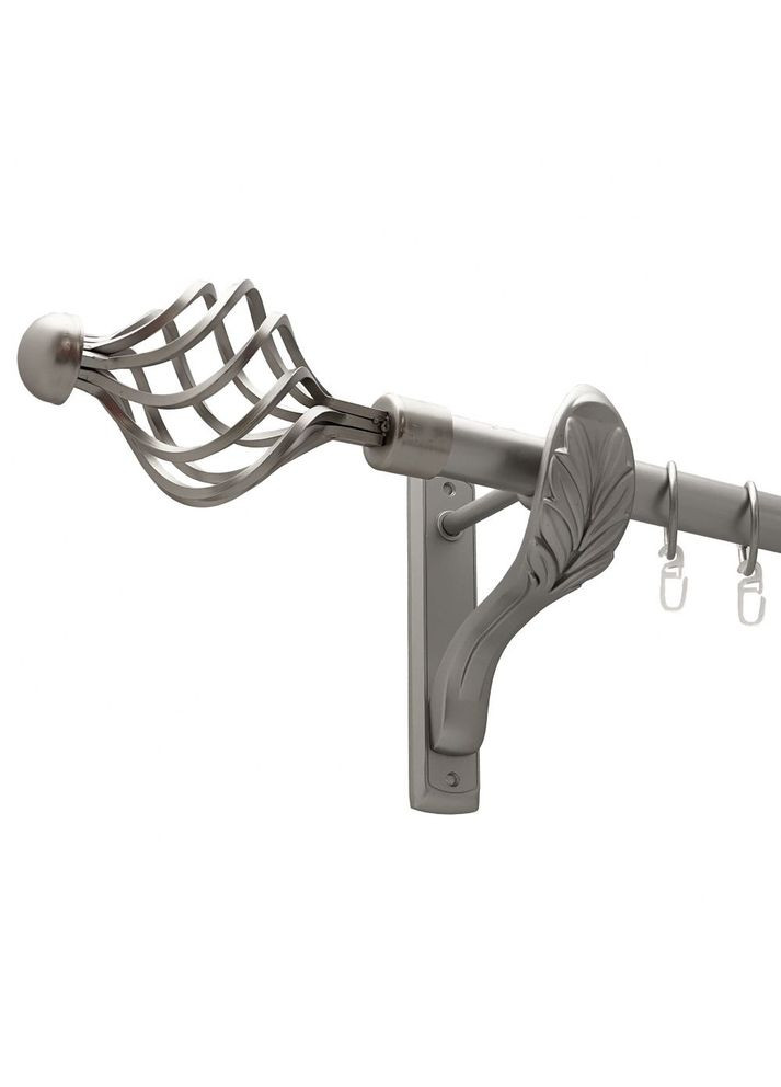 Карниз Арезо металевий однорядний ретро гладка труба Сатин 25 мм 200 см (00-00011160) ORVIT (300280419)