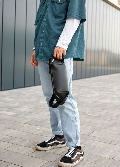 Сумка на пояс бананка Holster MSH черная с перфорацией (R-87113001m-VS) Sambag (302450125)