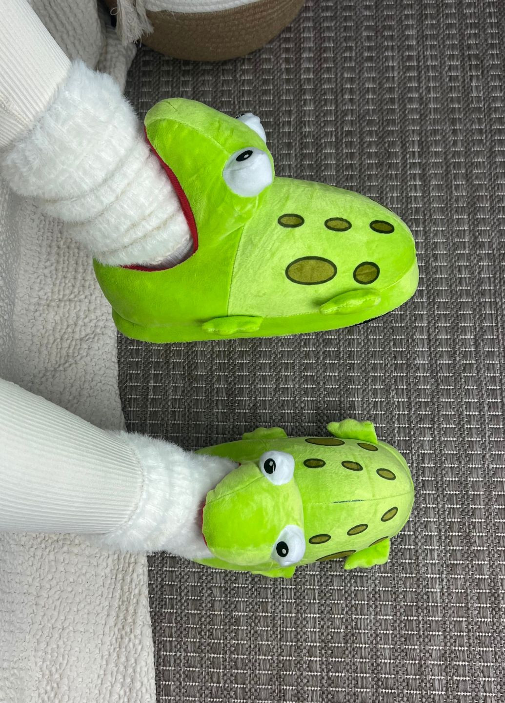 Домашні тапочки жабка лягушка плюшеві My Kigu (368766148)