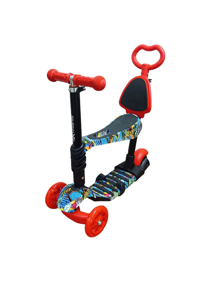 Дитячий самокат 4-х колісний 5 в 1 SC20482(Red) колеса зі світлом BMW (323214775)