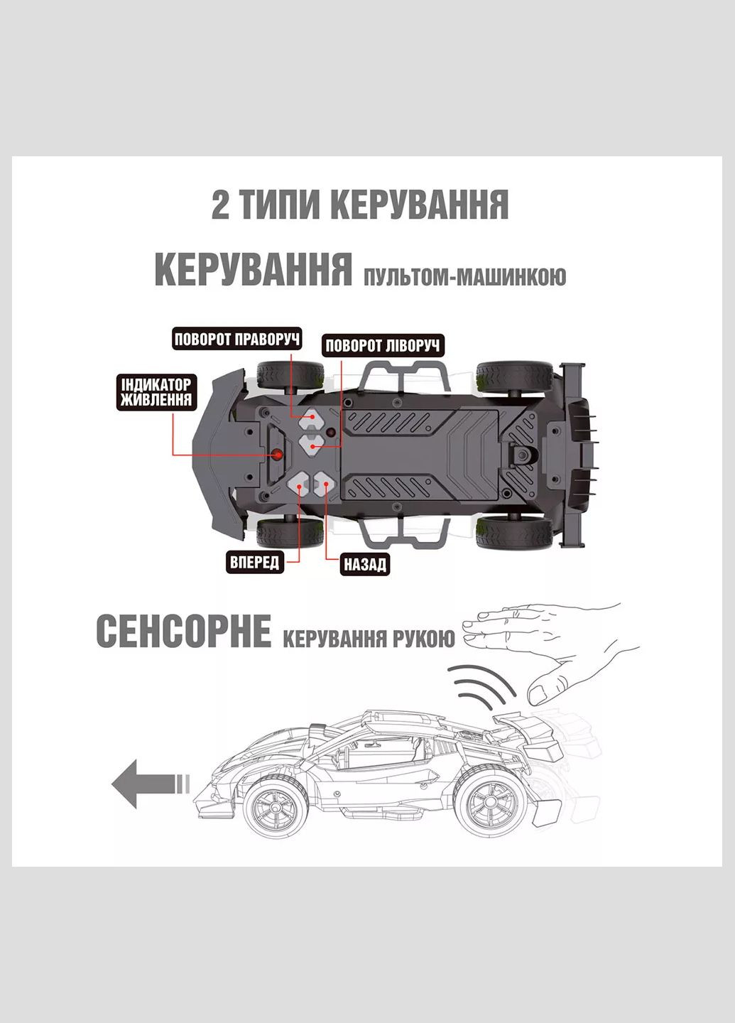 Машинка Gesture Sensing Dizzy 1:16 на радиоуправлении красная (SL-285RHR) Sulong Toys (326806088)