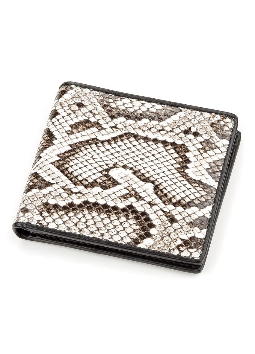 Портмоне 18206 з натуральної шкіри пітона Різнобарвне Snake Leather (315342872)