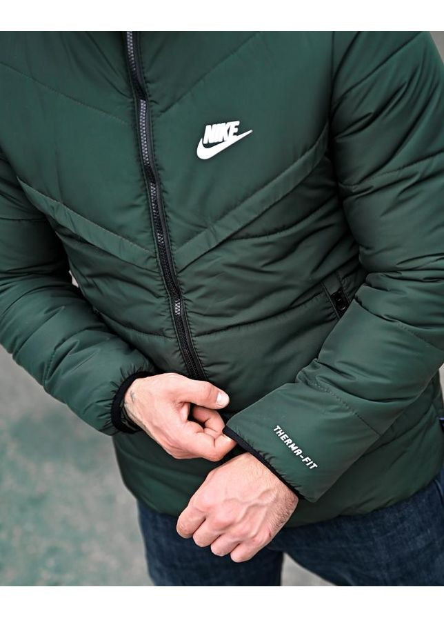 Оливкова зимня зимова чоловіча куртка nk oliva No Brand