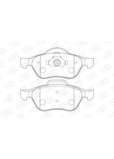 Колодки гальмівні дискові передні Renault Laguna (II,III), Twingo II (573016CH) Champion (362091625)