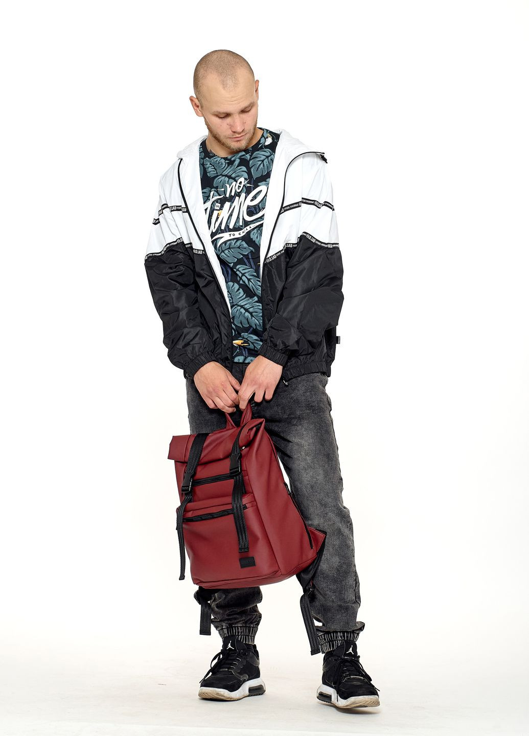 Чоловічий рюкзак ролл RollTop Zard бордо Sambag (324801488)