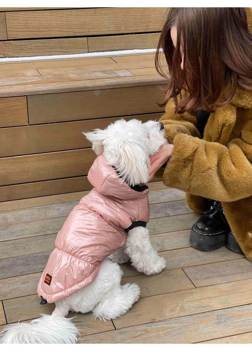 Жилет лакований Пудровий G-54 Розмір 9 Dogs Bomba (370275664)