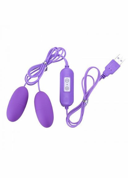 Двойное Виброяйцо Finix с питанием от USB No Brand (303894295)