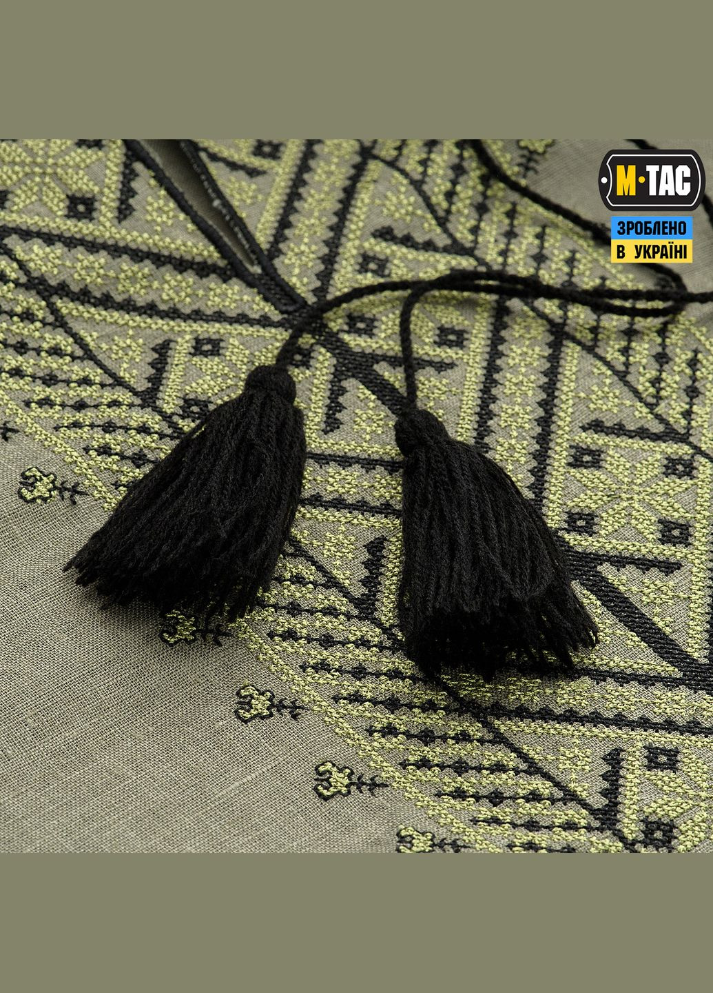 Вишиванка тактична 100% льон олива ( ) M-TAC (303414127)