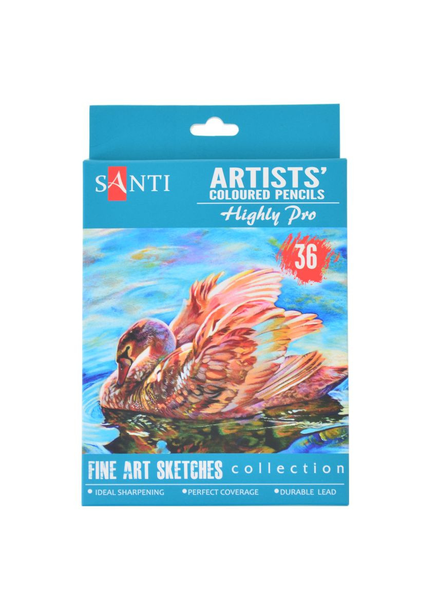 Набір кольорових олівців Highly Pro 742393 36 кольорів Santi (364754329)
