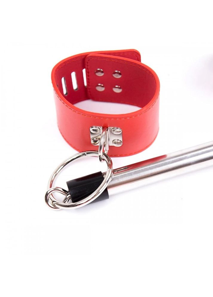 Розпірка з наручниками та поножами, метал, Червона CherryLove DS Fetish (293293692)