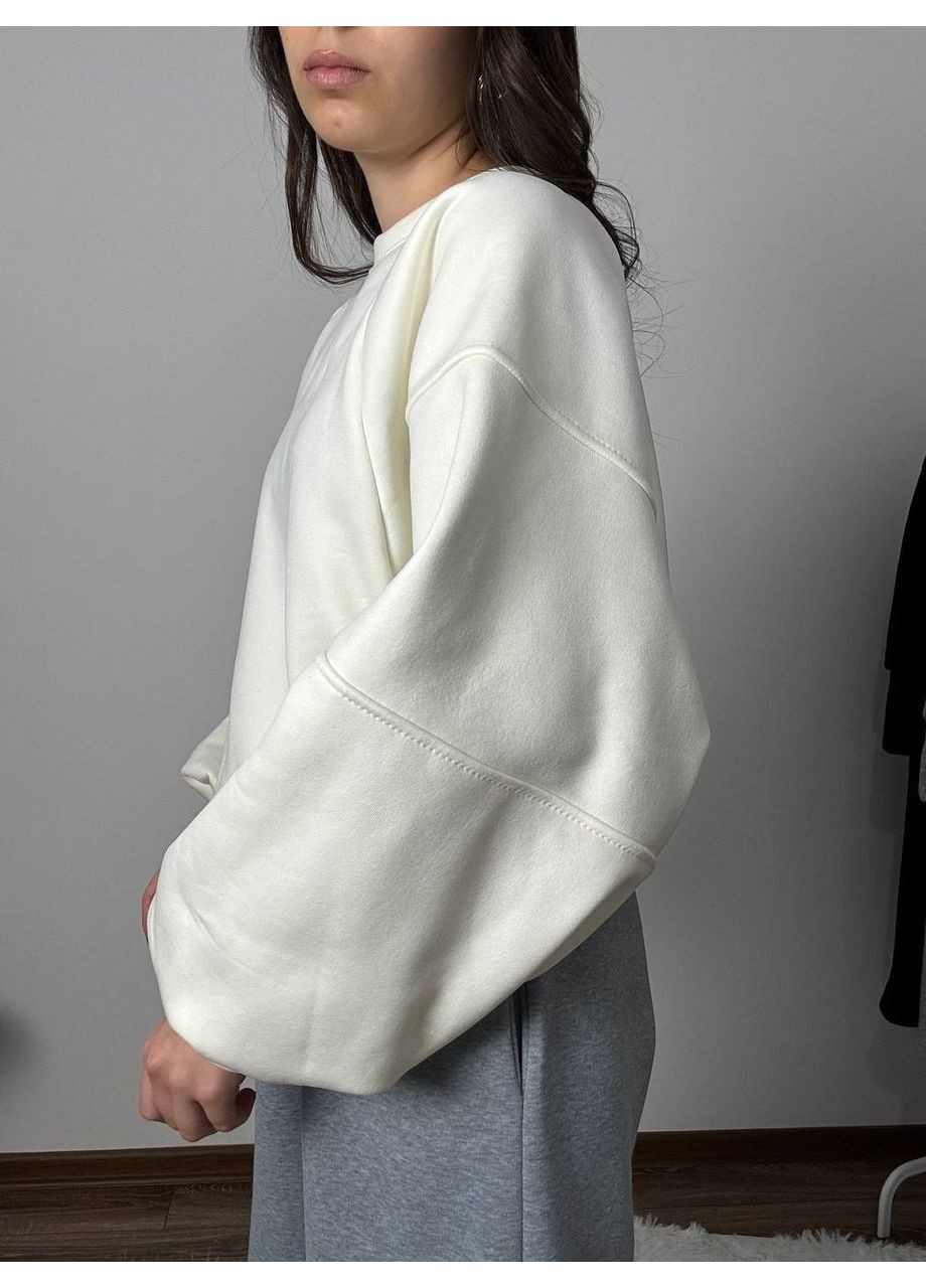 Молочный свитшот, цвет молочный Fashion (361668148)