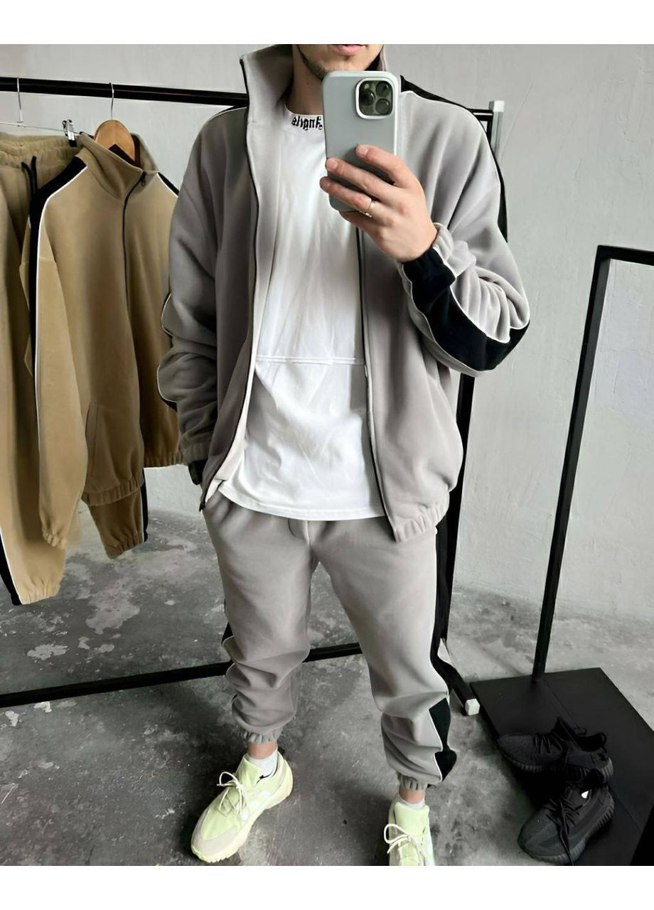 Костюм теплый турецкая ткань Молния Полар,двусторонний флис,штаны и кофта Україна (352527647)