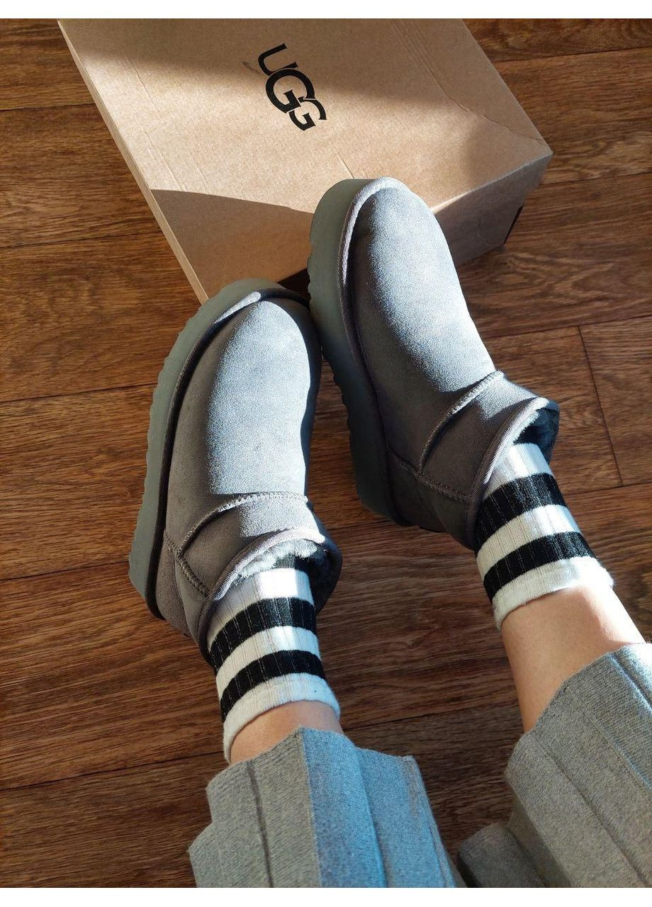Угі Чоловічі UGG Ultra Mini Platform Grey (Замша) (366320727)