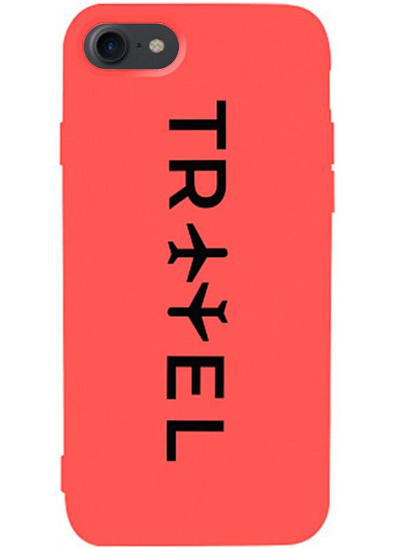 Чехолнакладка Matt TPU 2mm Print Case Apple iPhone 7/8/SE 2020 #45 Travel Orange Toto (301783953)