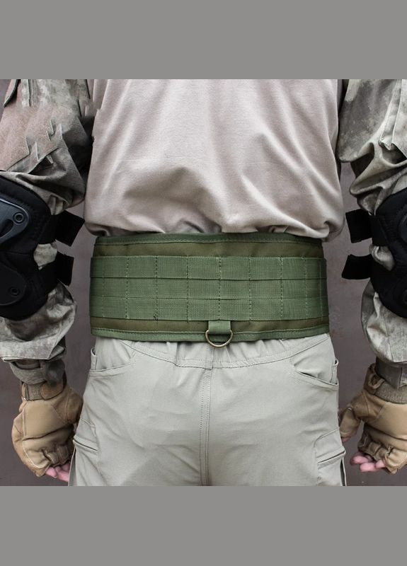 Тактическая поясная разгрузка MOLLE РПС разгрузочная поясная система зеленая олива No Brand (299461017)