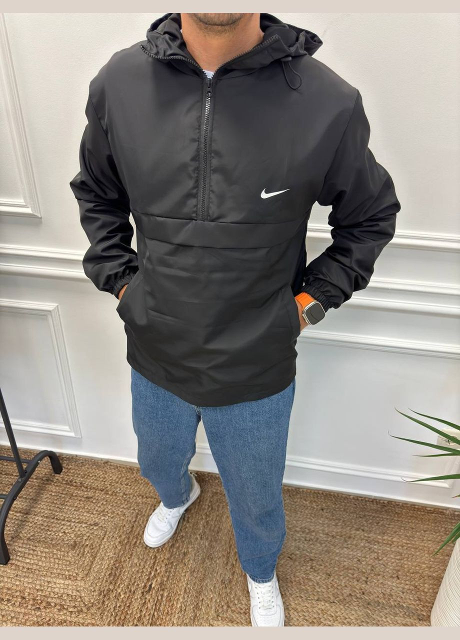 Черная демисезонная ветровка No Brand