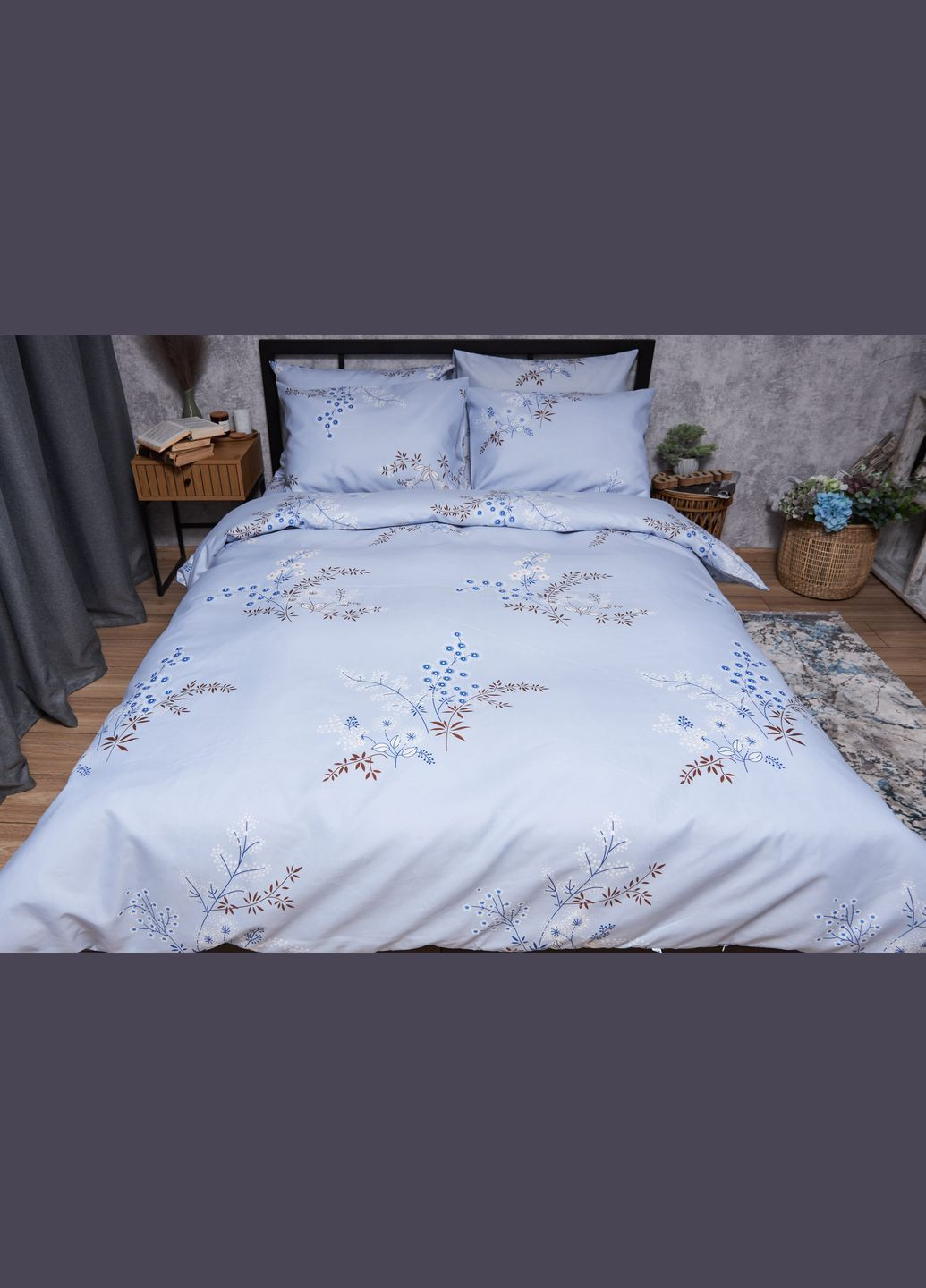 Комплект постельного белья Микросатин Premium «» полуторный евро 160х220 наволочки 2х70х70 Moon&Star lavender bliss (293147925)