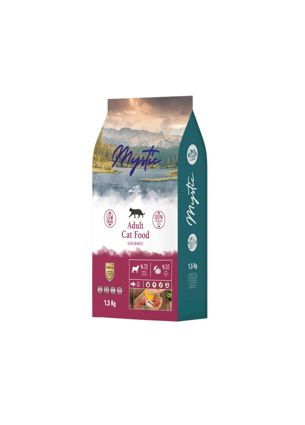 Сухой Корм Mystic Беззерновой для взрослых привередливых кошек 1,5 кг Hermos (341679707)