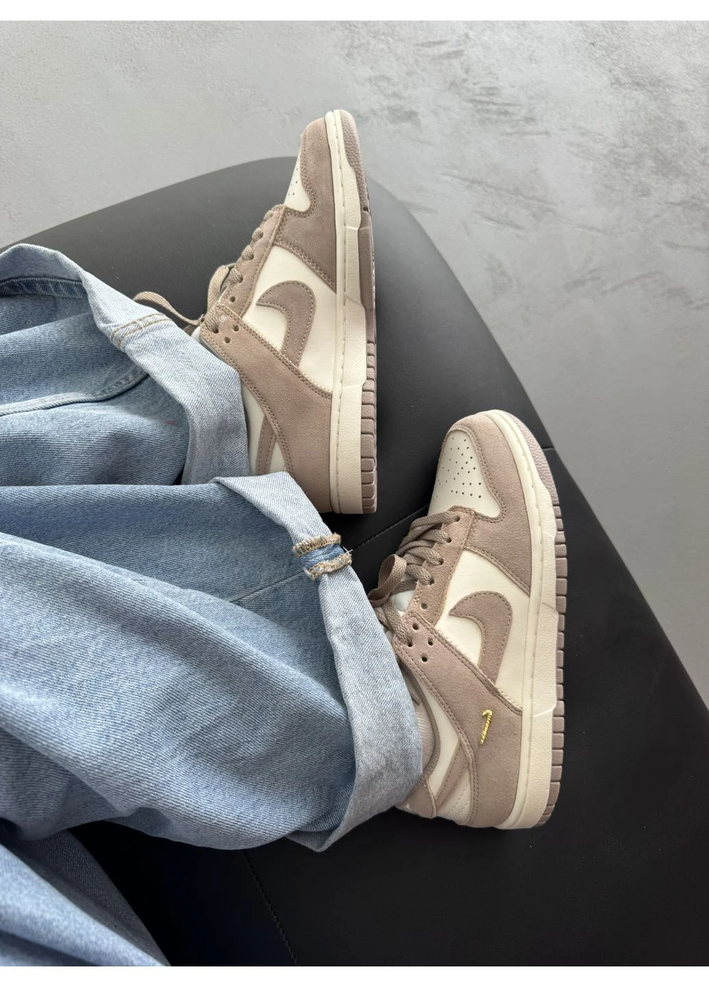 Бежеві кросівки чоловічі і жіночі nike sb dunk low sail beige | найк сб данк низькі бежеві демісезон No Brand