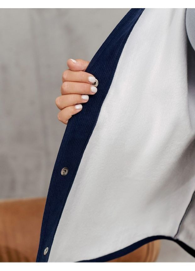 Кардиган-сорочка із м’якого вельвету на флісі MoDiva 2623 (363263554)