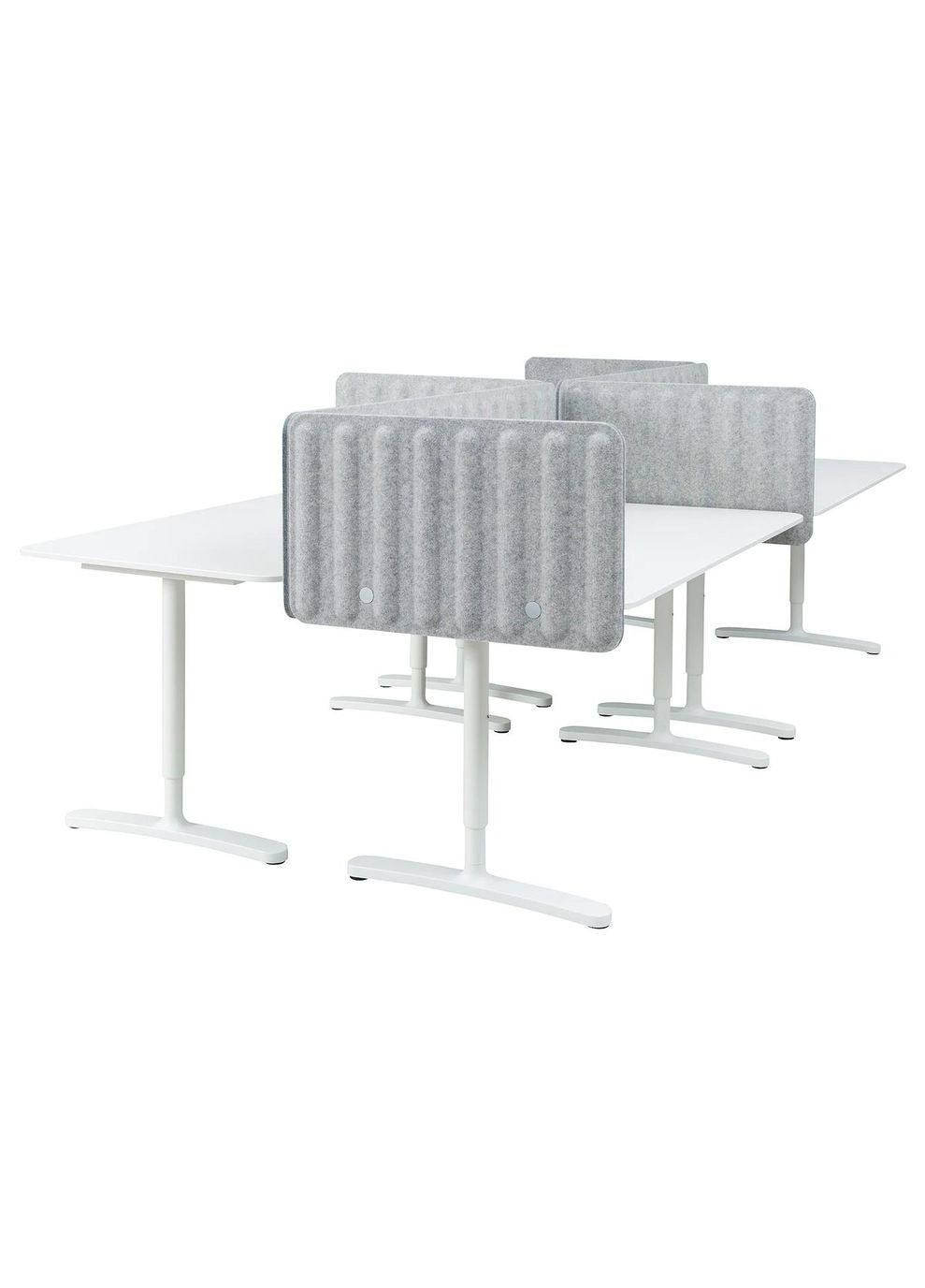 Письмовий стіл з ширмою ІКЕА BEKANT 320х160 48 см (s39387388) IKEA (278408878)
