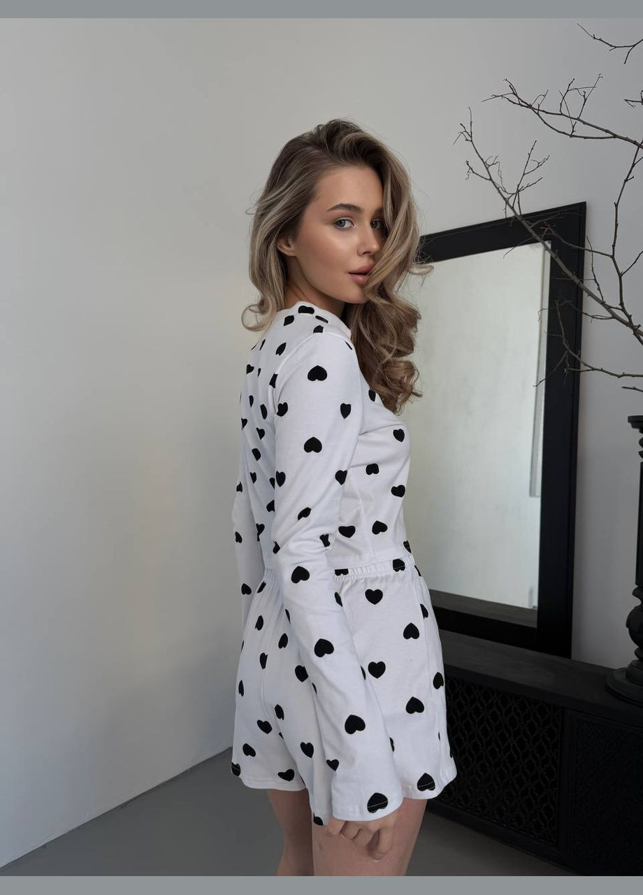 Белая всесезон пижама женская No Brand