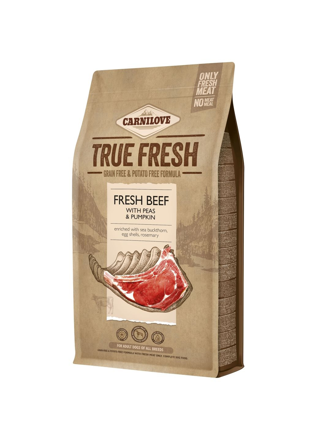 Сухий корм для собак True Fresh BEEF for Adult dogs з яловичиною 1.4 кг (8595602546039) Carnilove (334586844)