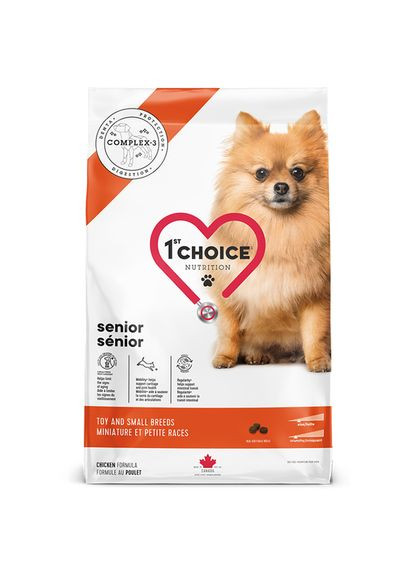 Сухой супер премиумкорм для пожилых или малоактивных собак мини и малых пород Senior Toy and Small 1st Choice (364788822)