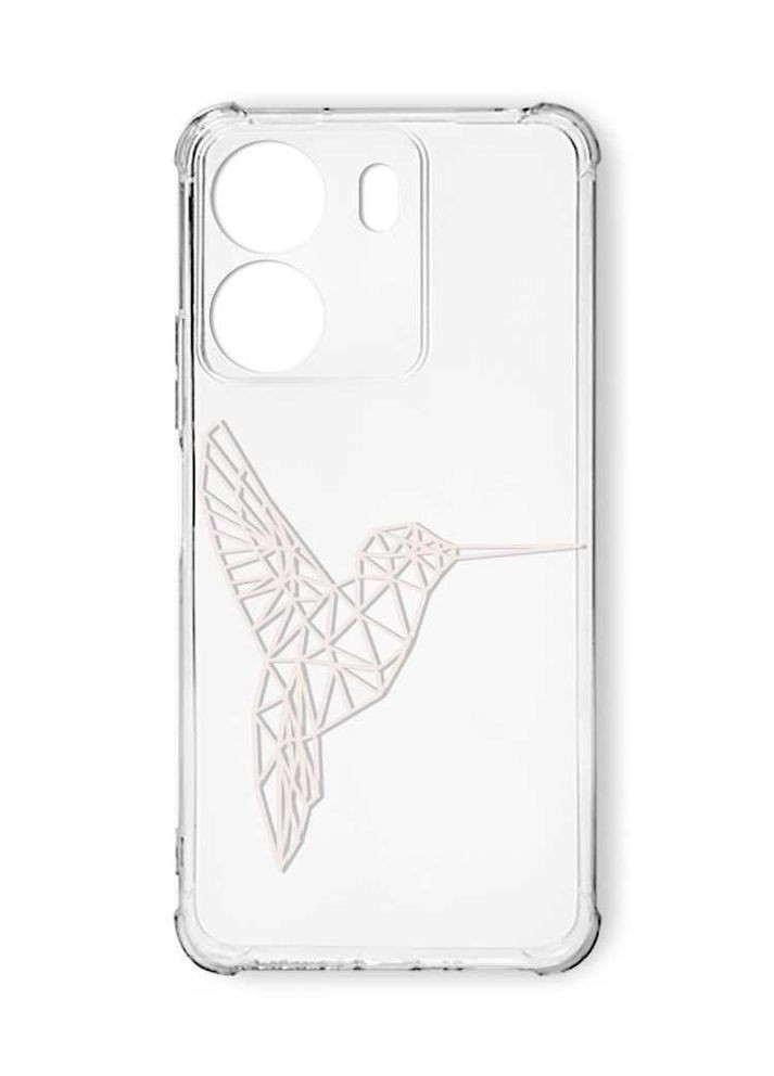 Чехол с утолщёнными углами на Xiaomi Redmi 13C:: Колибри (принт 123) Creative (355399658)