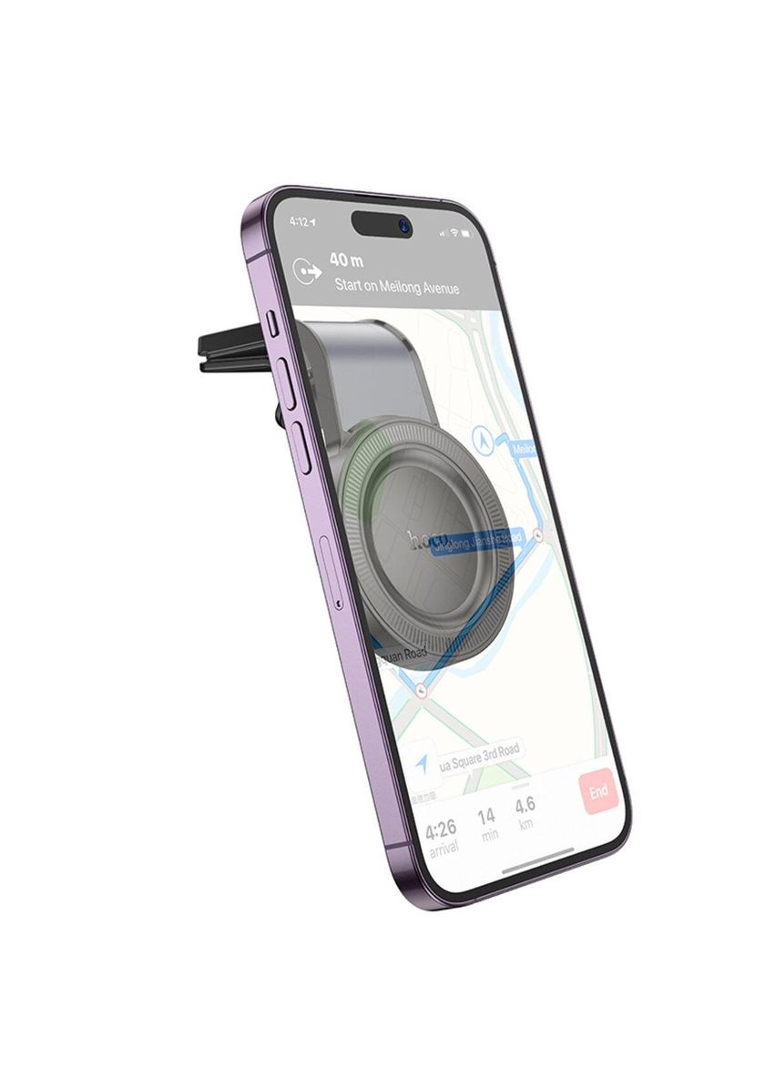 Автотримач для телефона H59 Show ring magnetic car holder (L air outlet) Hoco (369474808)