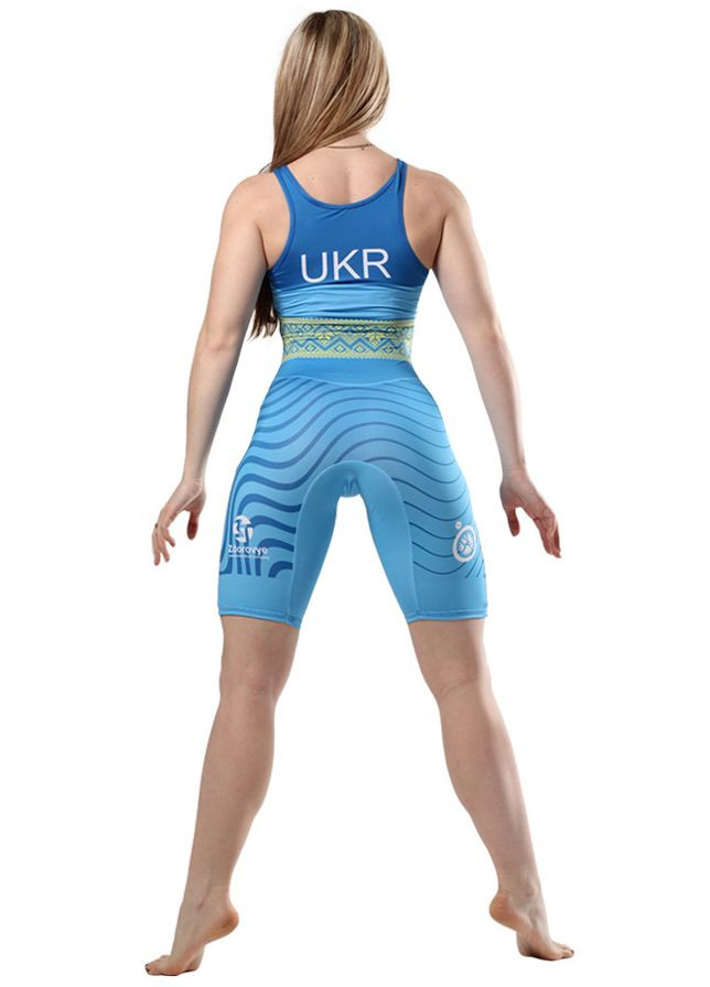 Трико Wrestler Womens approved UWW blue (S7802B) Berserk Sport (293242173)