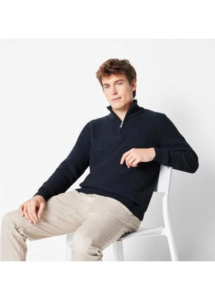 Темно-синий демисезонный мужской джемпер джемпер Livergy