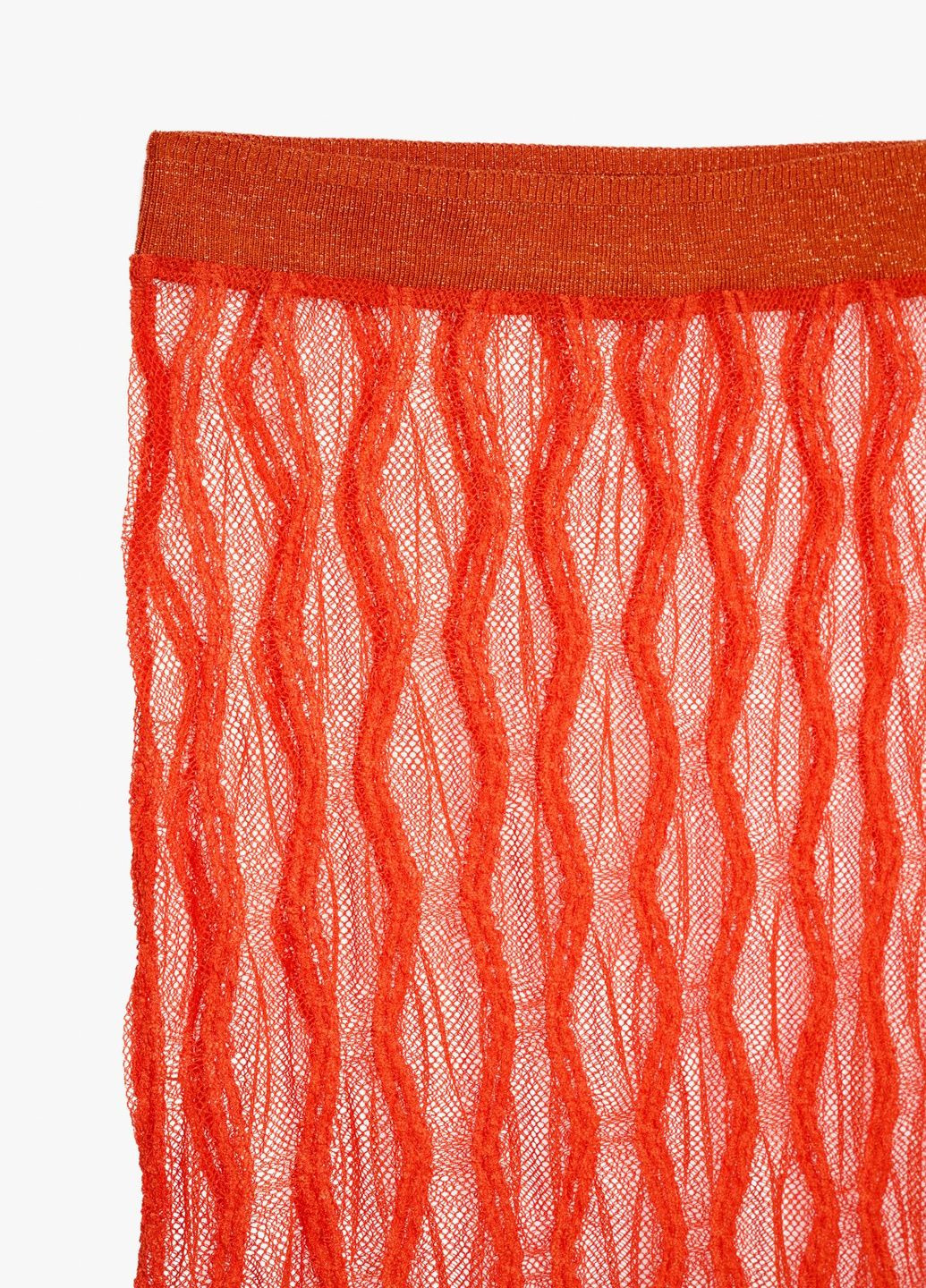 Оранжевая праздничный с абстрактным узором юбка Zara