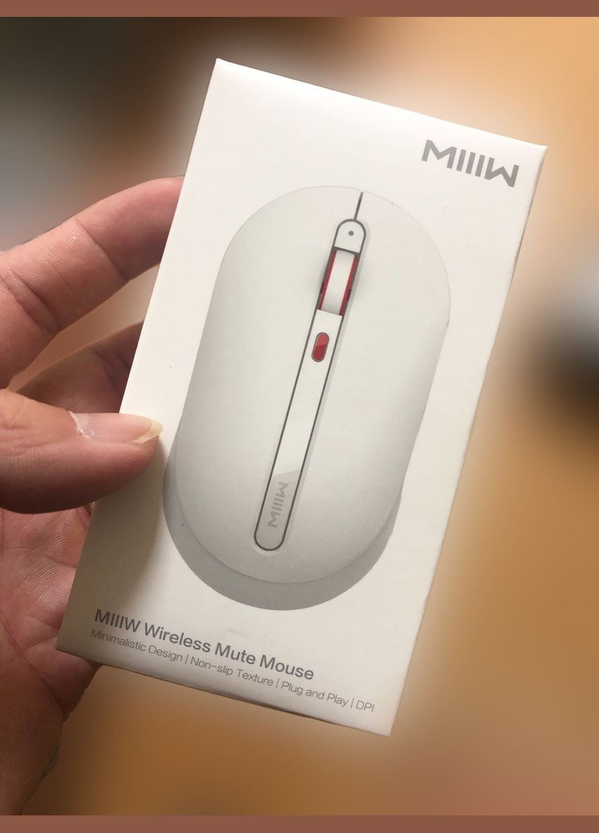 Мышка беспроводная Xiaomi MiiiW Wireless Mute Mouse White MWMM01 No Brand (264743092)