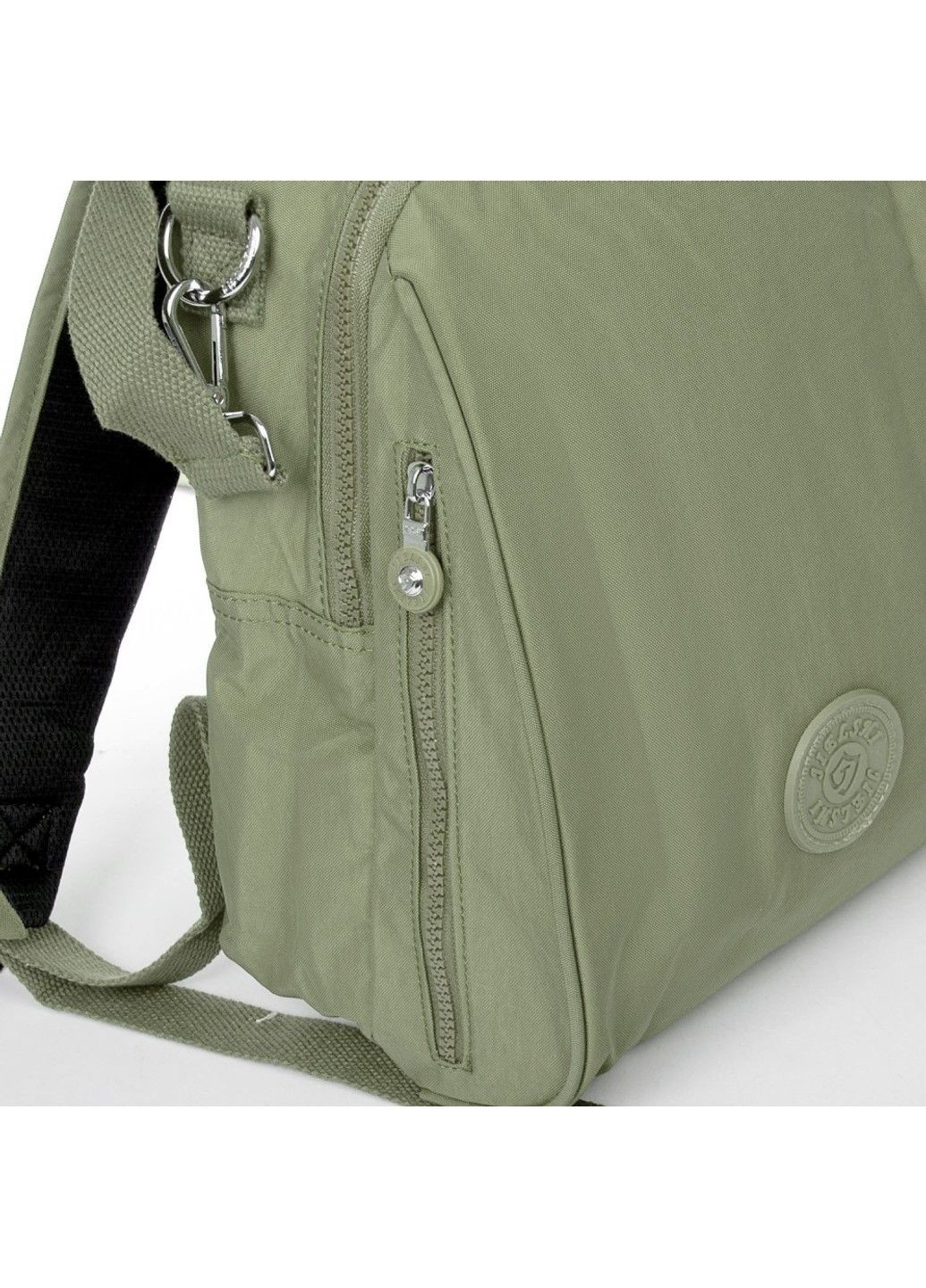 Жіночий рюкзак з тканини 7020 d.green Jielshi (340234980)