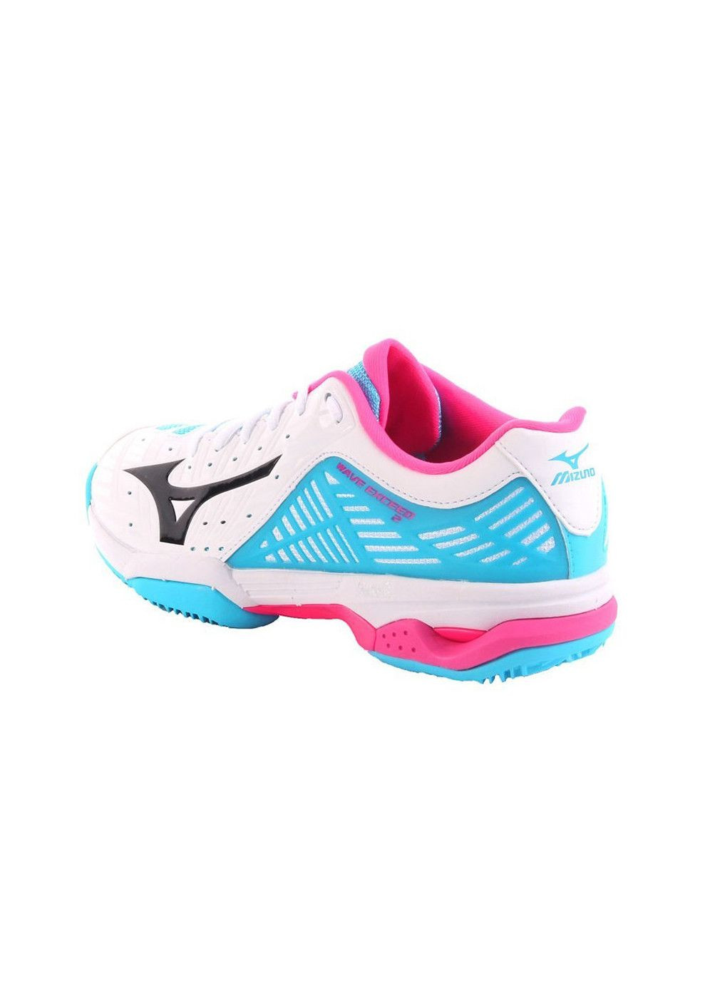 Женские кроссовки WAVE EXCEED 2 CC белый/черный/синий ATOLL Mizuno комбинированные демисезоны (333957849)