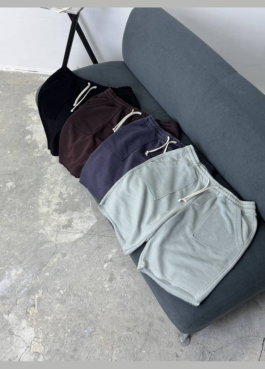 Стильні шорти з накладними карманами з якісної тринитки Vakko (327592721)