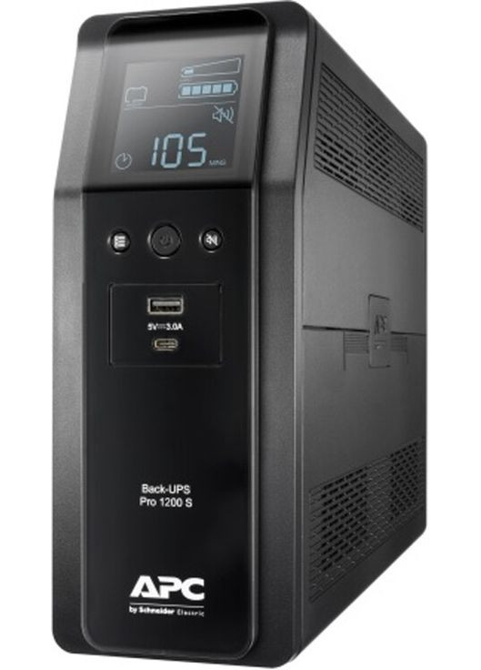 Источник бесперебойного питания Back UPS Pro S 1200VA/720W, LCD, USB, 6+2 C13 (BR1200SI) APC (362210885)