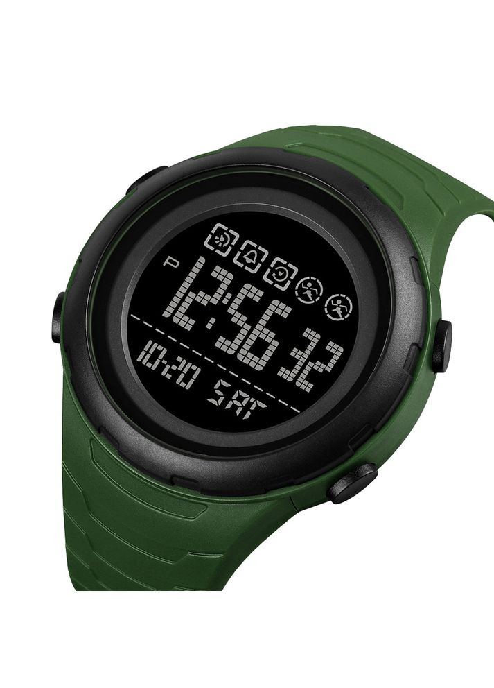 Годинники Army Green-black електронні чоловічі водонепроникні спортивні з будильником та календарем ProDobro (367265525)