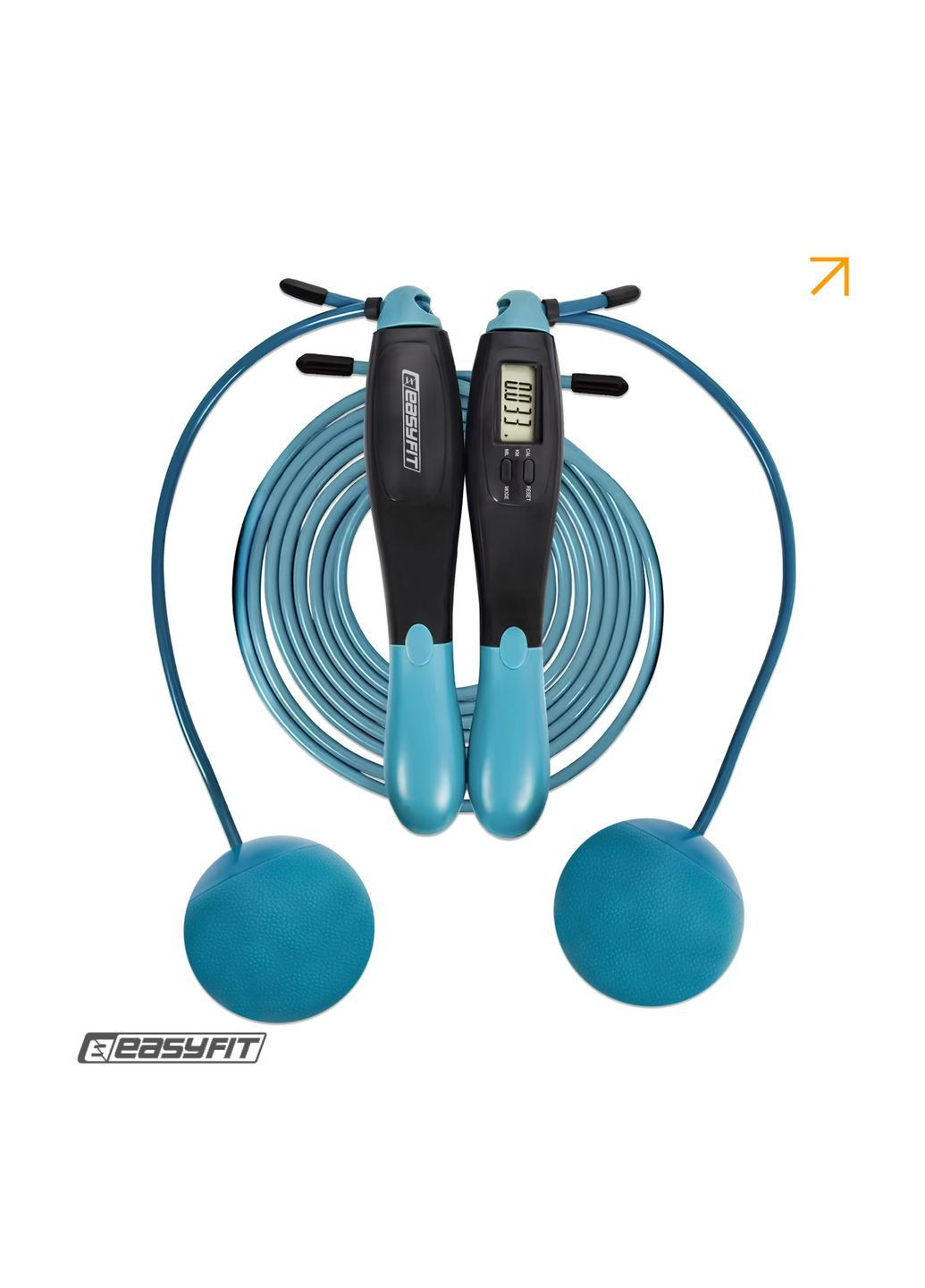 Скакалка для боксу TwinRope 2,8 м чорний-зелений EasyFit (368862767)