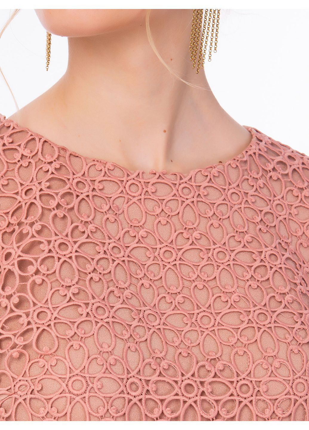 Оранжевая персиковая блуза с воланами - ua42 / eu36 Iren Klairie