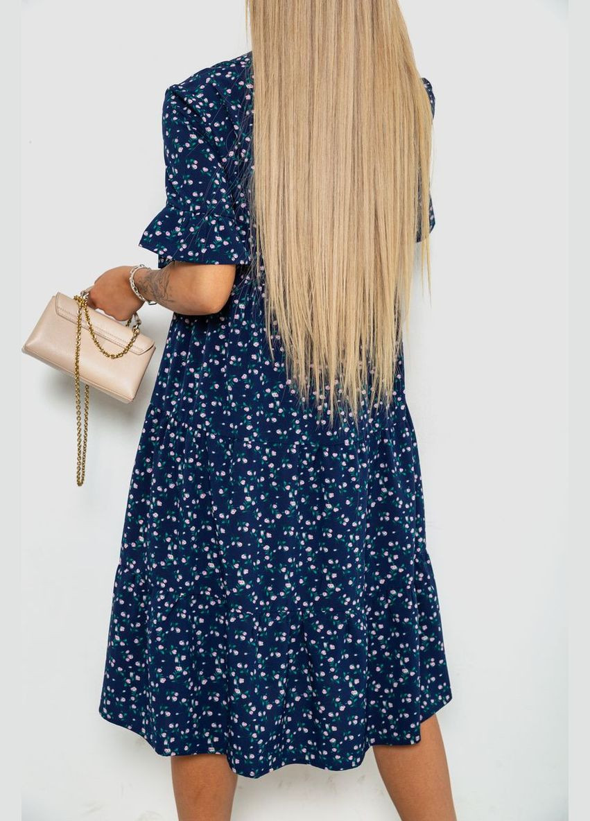 Синее платье с цветочным принтом Ager