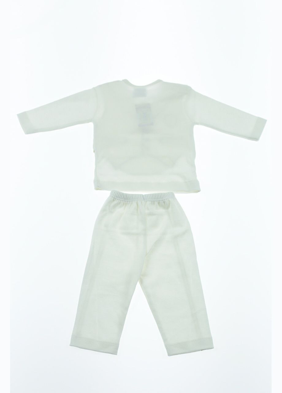 Бежевий демісезонний комплект на витяг для хлопчика інтерлок "s" молочний 62 см (40430) BABYKROHA