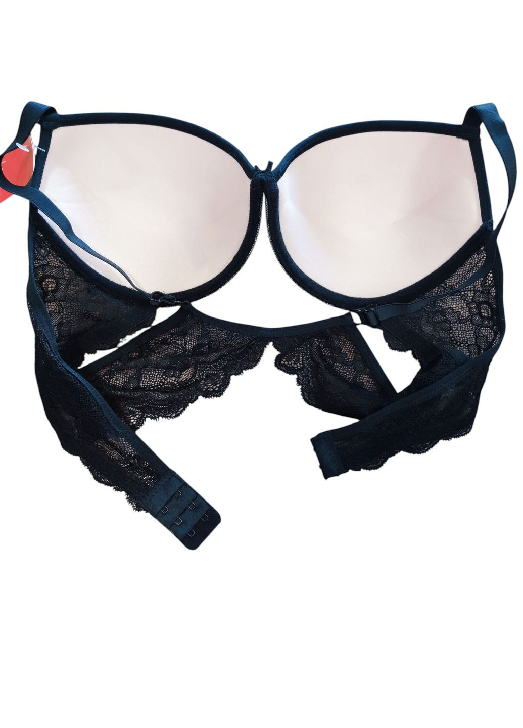 Чорний корбей бюстгальтер Lemila з кісточками