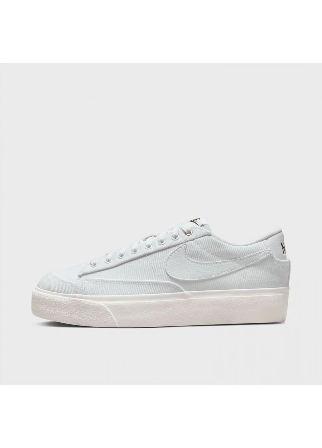 Кроссовки женские Blazer Low Platform Canvas White Nike белые (364837162)