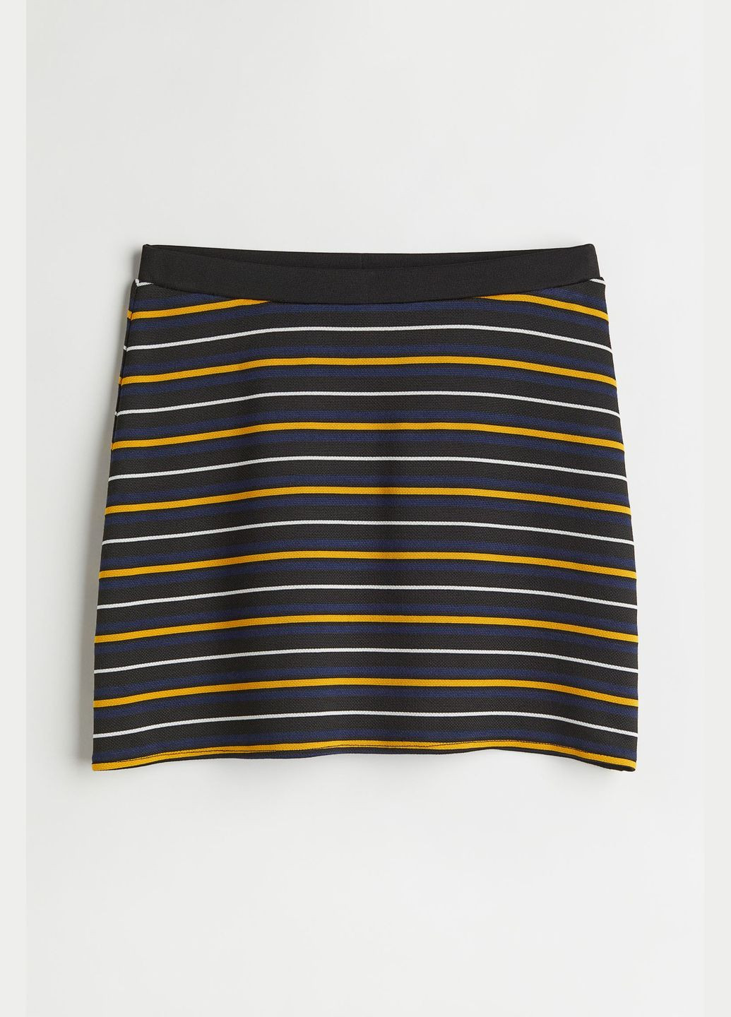 Разноцветная повседневная в полоску юбка H&M