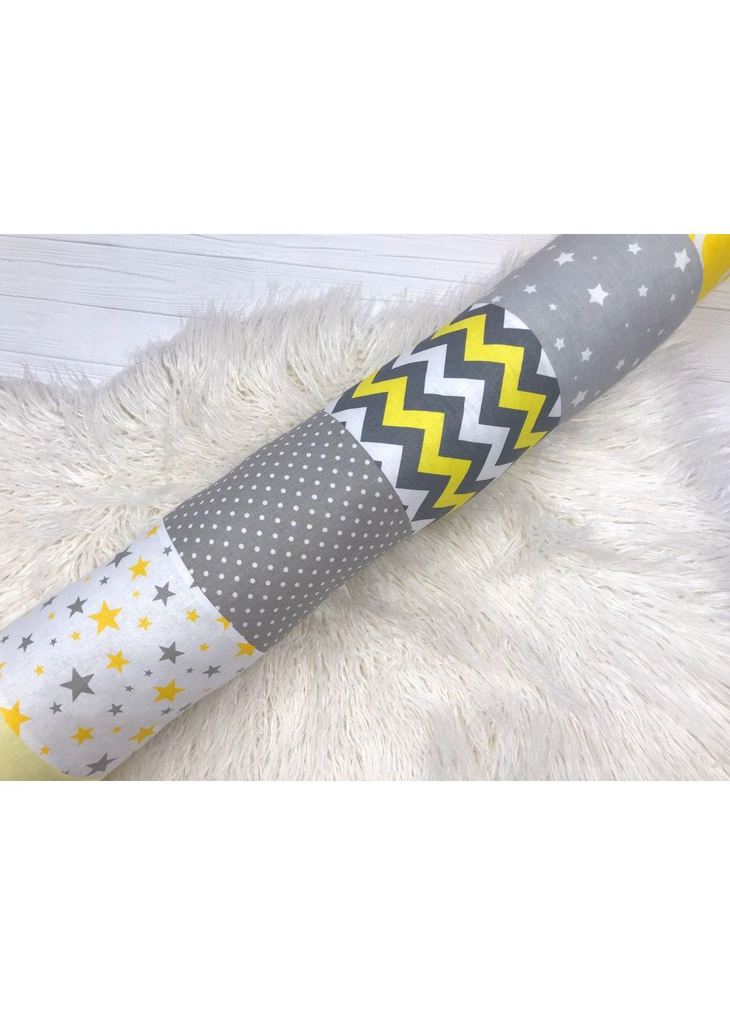 Бортик-валик жёлто-серый "Собачка" Moontime (366891702)